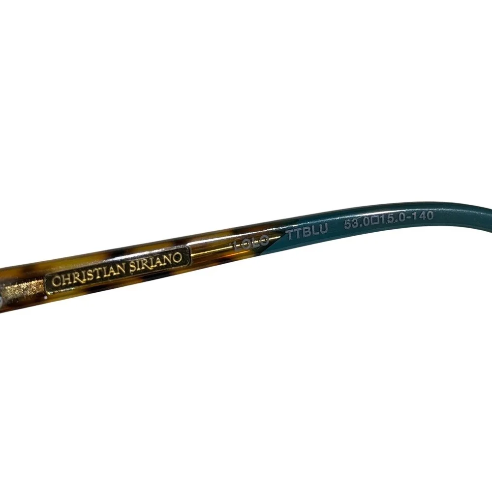 Christian Siriano Eyeglasses Frames Blue As Is Glasses Prescription Left In